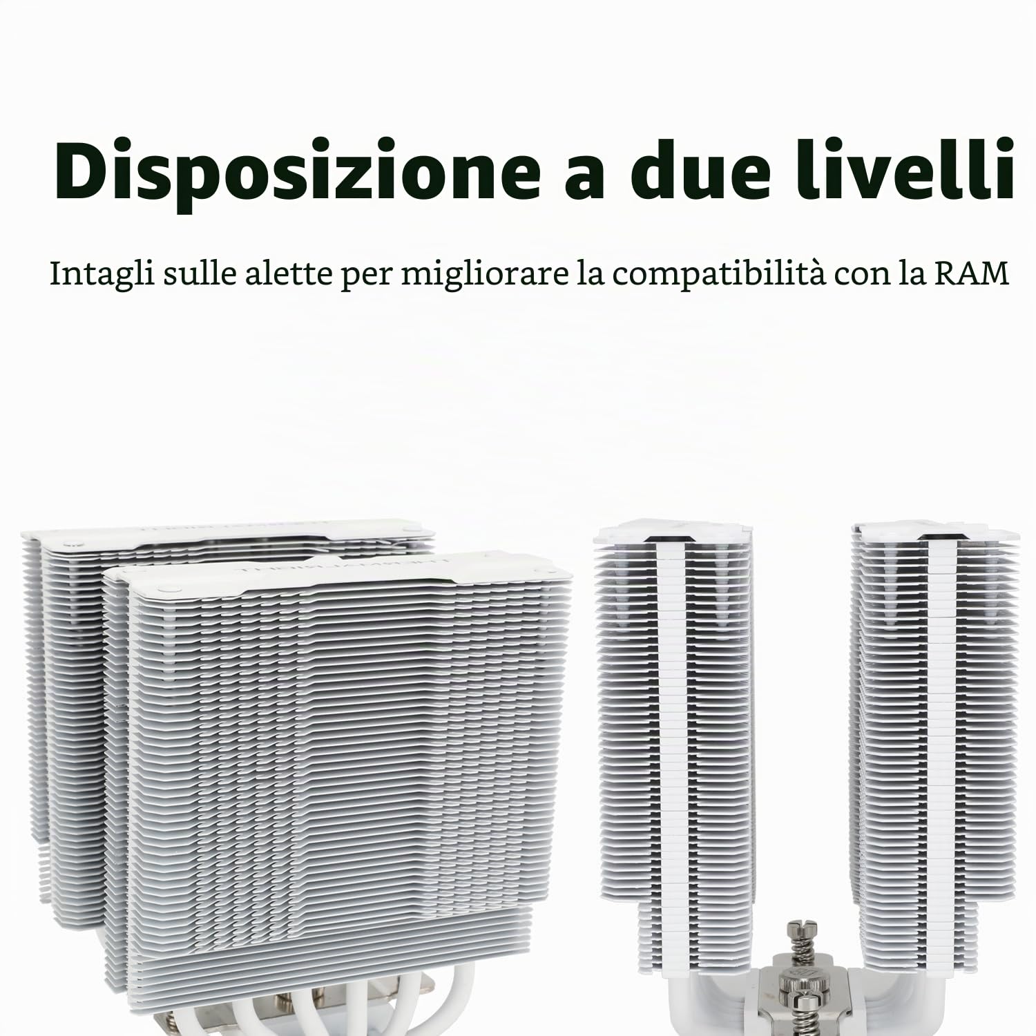 TR Peerless Assassin 120 White Air Cooler CPU,6 tubi di calore, doppia ventola PWM TL-C12W da 120 mm,Tecnologia AGHP, Per AMD AM4 AM5,Intel 1700/1150/1155/1200/2011