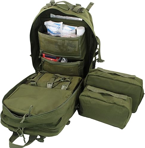 Miniatura 10 de Luminary Stomp - Mochila médica totalmente abastecida para primeros auxilios, kit de traumatismos de primeros auxilios y operaciones especiales,