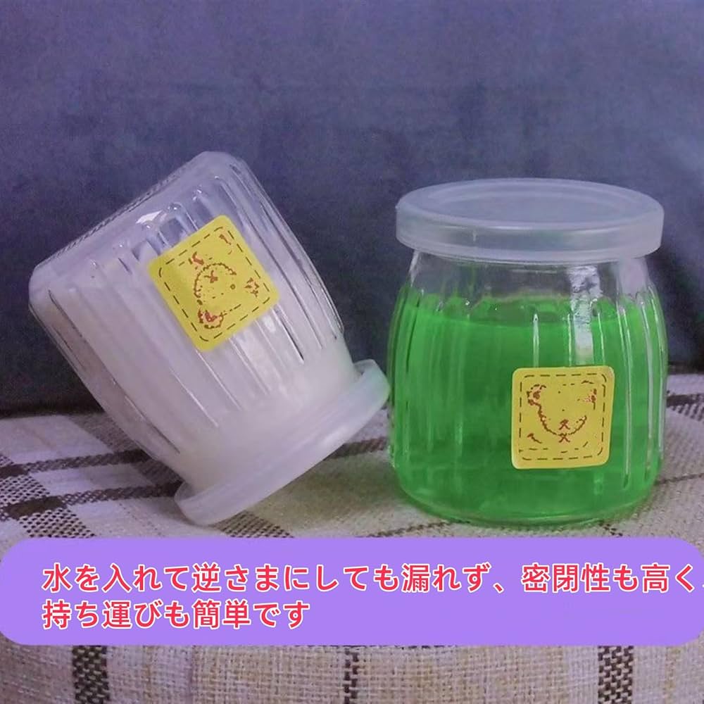 耐熱ガラス瓶 透明 プリン容器等 96個　新品未使用 耐熱ガラス瓶 透明 プリン容器等 96個 新品未使用 Amazon.co.jp