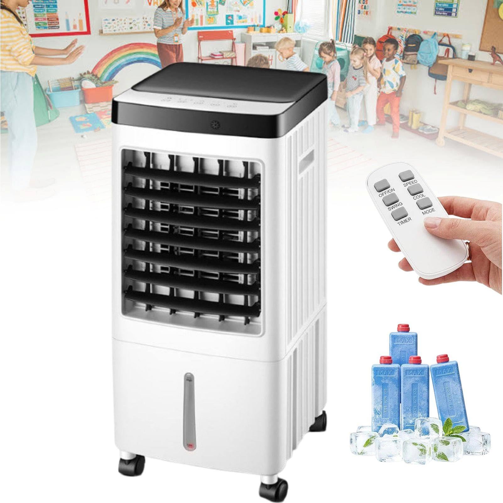 MhWrughts No Installation Portable Air Conditioner Fan 15L Windowless Evaporative Cooler with 3 Speeds for Rental Apartment Bedroom Mechanical
