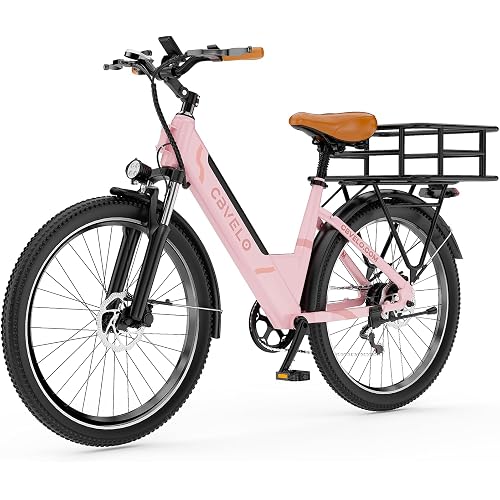 Cybervelo 750W Electric Bike for Adults,up 80 Miles Removable Battery Ebike, 26" Electric E Bike with 7-Speed,Adult Electric Bicycles for Commute Beach Snow Womens/Man All Terrain