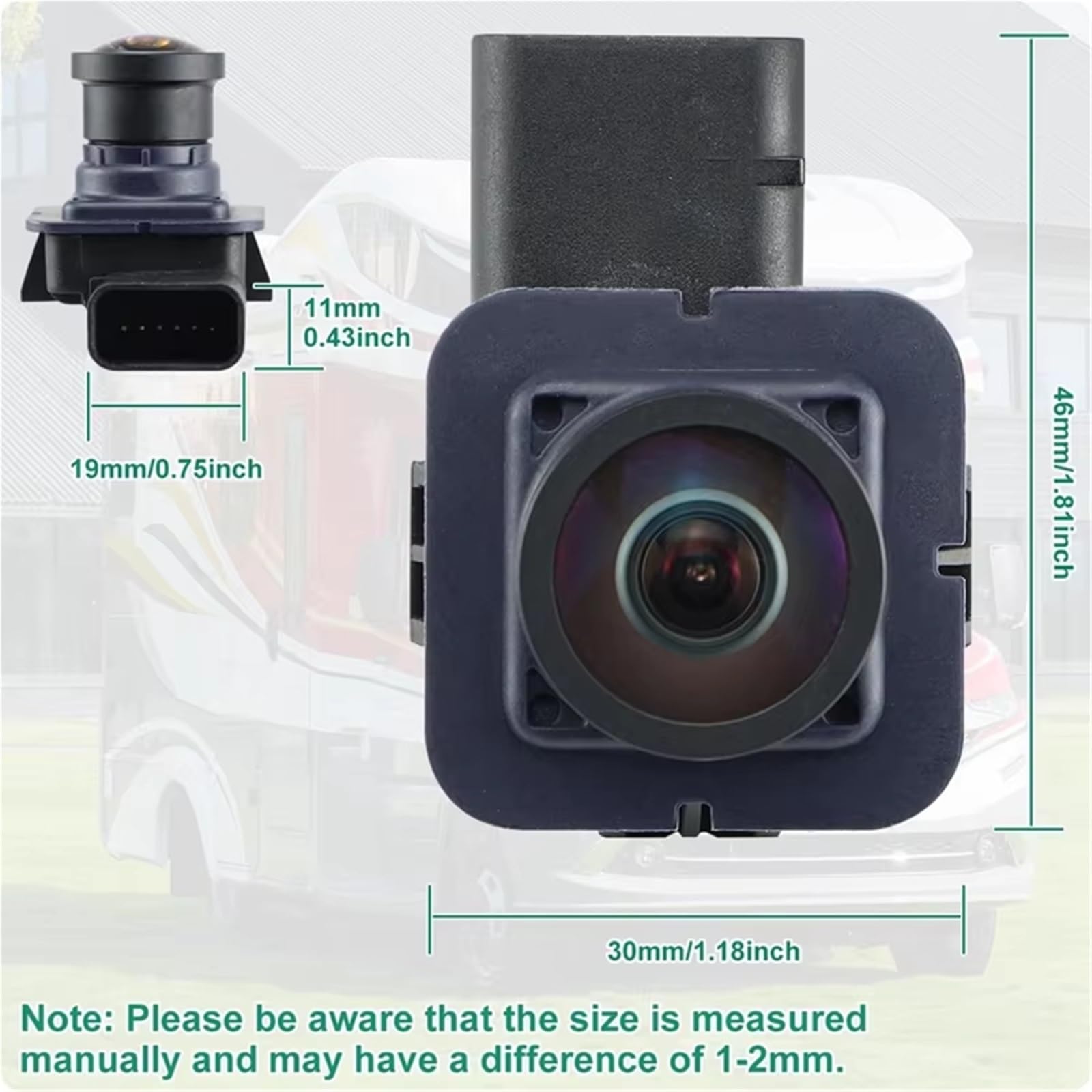Cámara De VisióN Trasera para Ford para Transit 150 250 350 2015-2017 para Furgoneta De Carga 2018-2019 CK4Z19G490A CK4Z-19G490-A Cámara Visión Trasera Vista Trasera