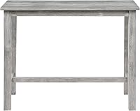 Vista 5 de Boraam Sonoma Pub Table - Cepillo de alambre gris tormenta