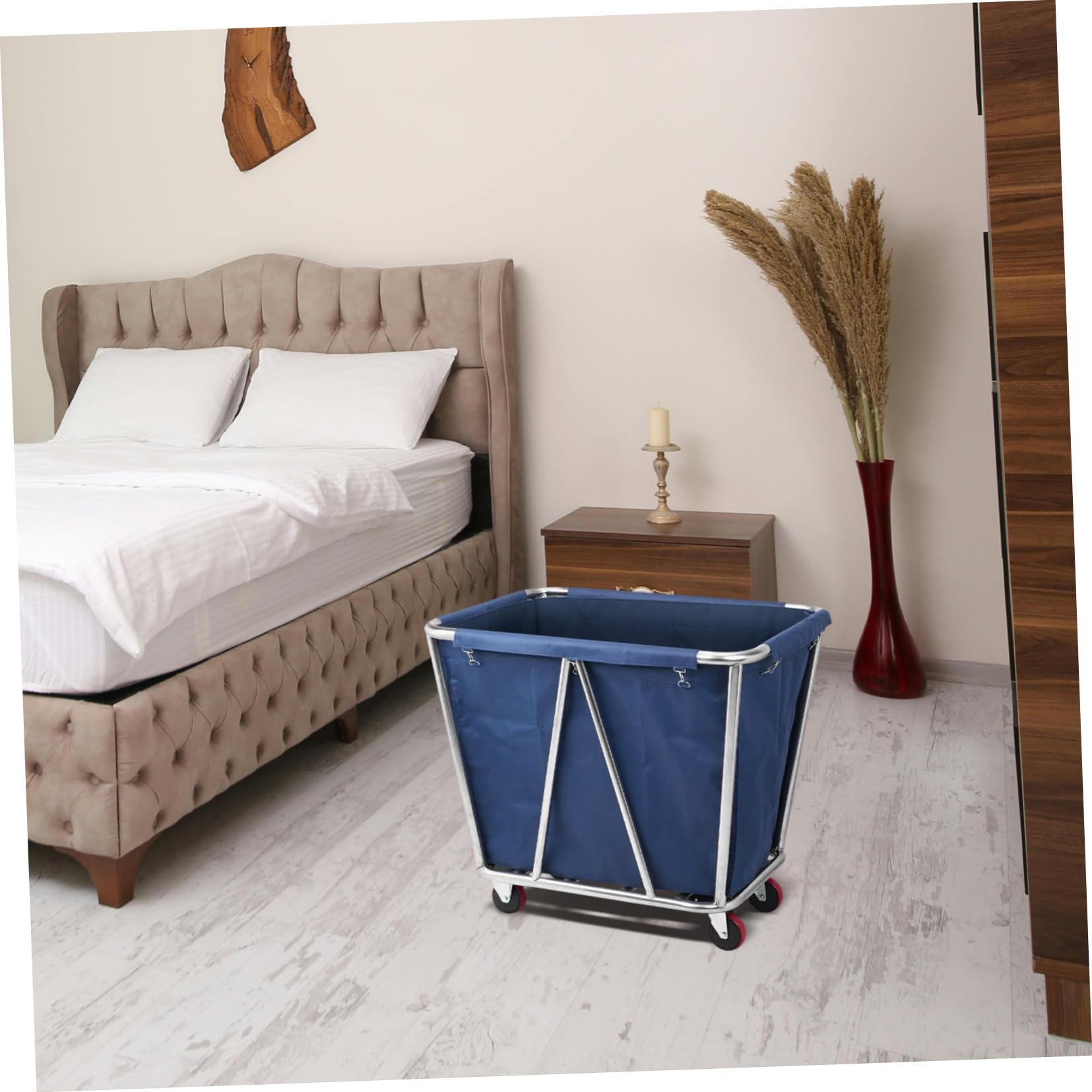 Alipis Borsa Grande Carrello Oxford Biancheria della e Rimovibile per Capacità Organizzare e Pulire in Casa e Hotel