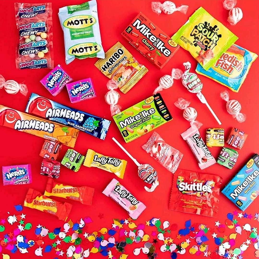 Assorted Candy Party Mix Variety Pack (60 Count Plus) Memorial Day Bite