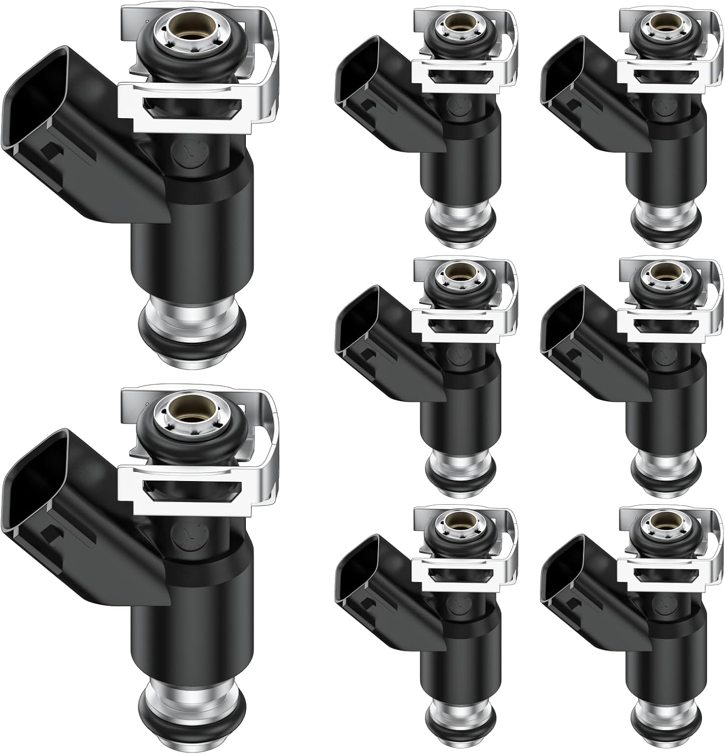 Fuel Injectors Set of 8 Compatible with Chevy Express GMC Savana 2500 3500 4500 6.0L 2010-2019 Silverado Sierra 2500HD 3500HD 6.0L 2010-2019,for Suburban Yukon XL 2500 6.0L 2010-2013,12613412