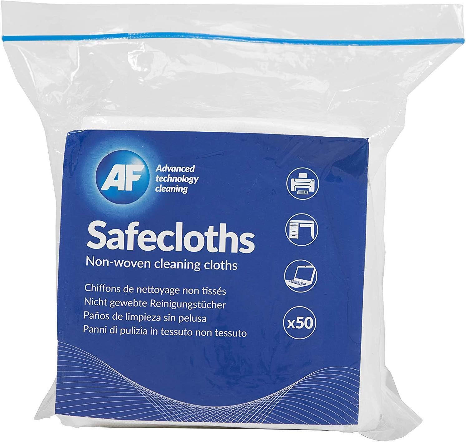 AF Safecloths General Use Absorbent Lint-free 340x320mm Ref SCH050 [Pack of 50], White