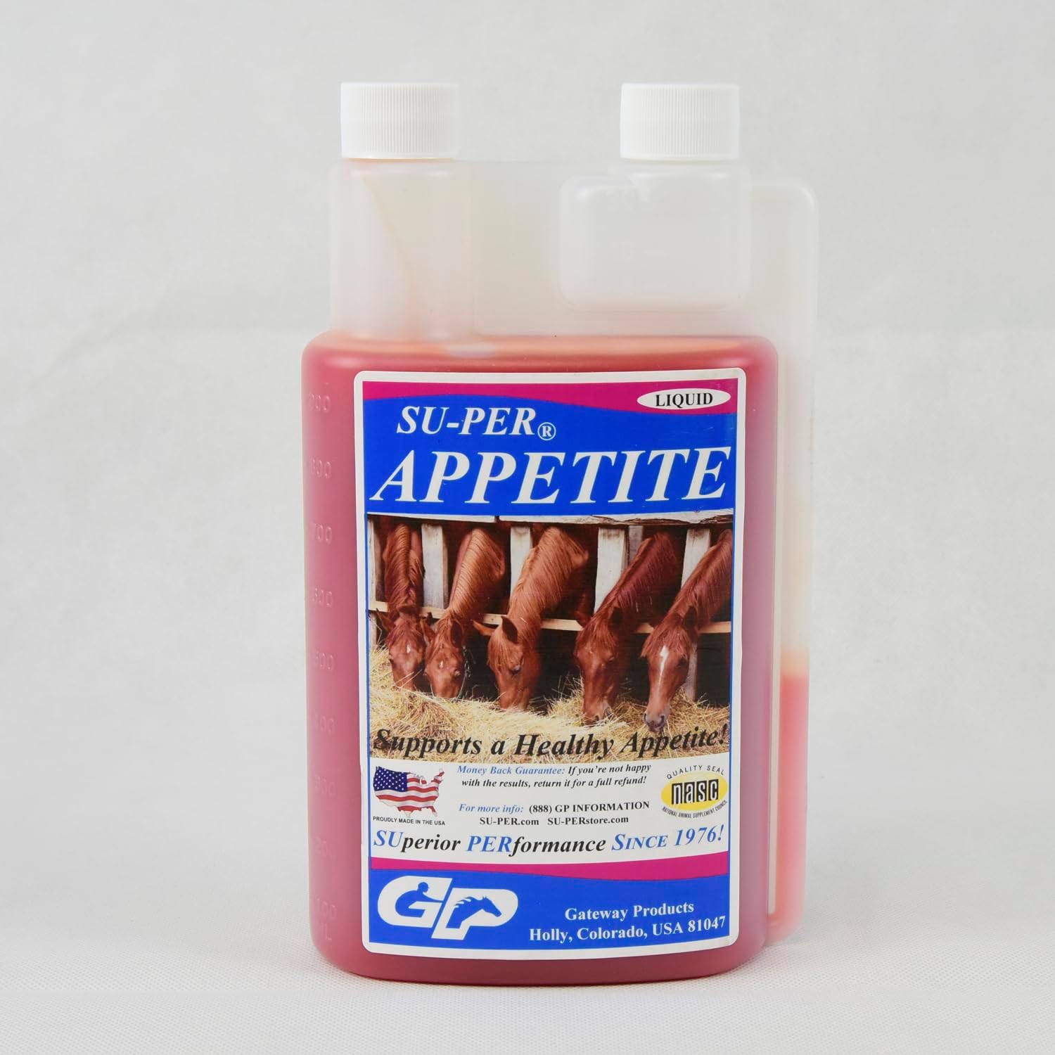 SU-PER Appetite Supplement for Horses - Equine Appetite Booster Liquid Feed Supplement - Vitamin Support for Healthy Appetite - 1 Gallon, 4 Months Supply