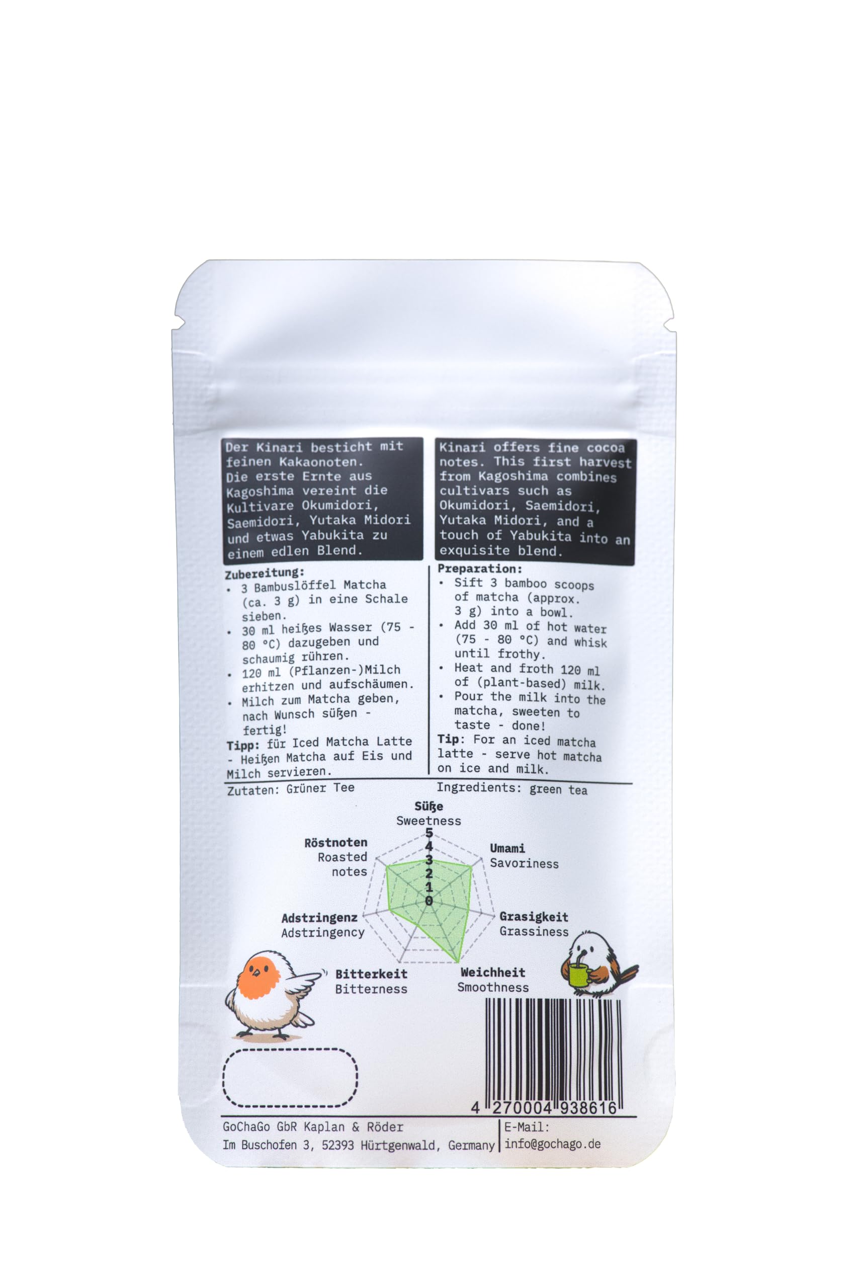 GoChaGo Kinari Matcha – Ceremonial Grade, Kagoshima Japan, 30g