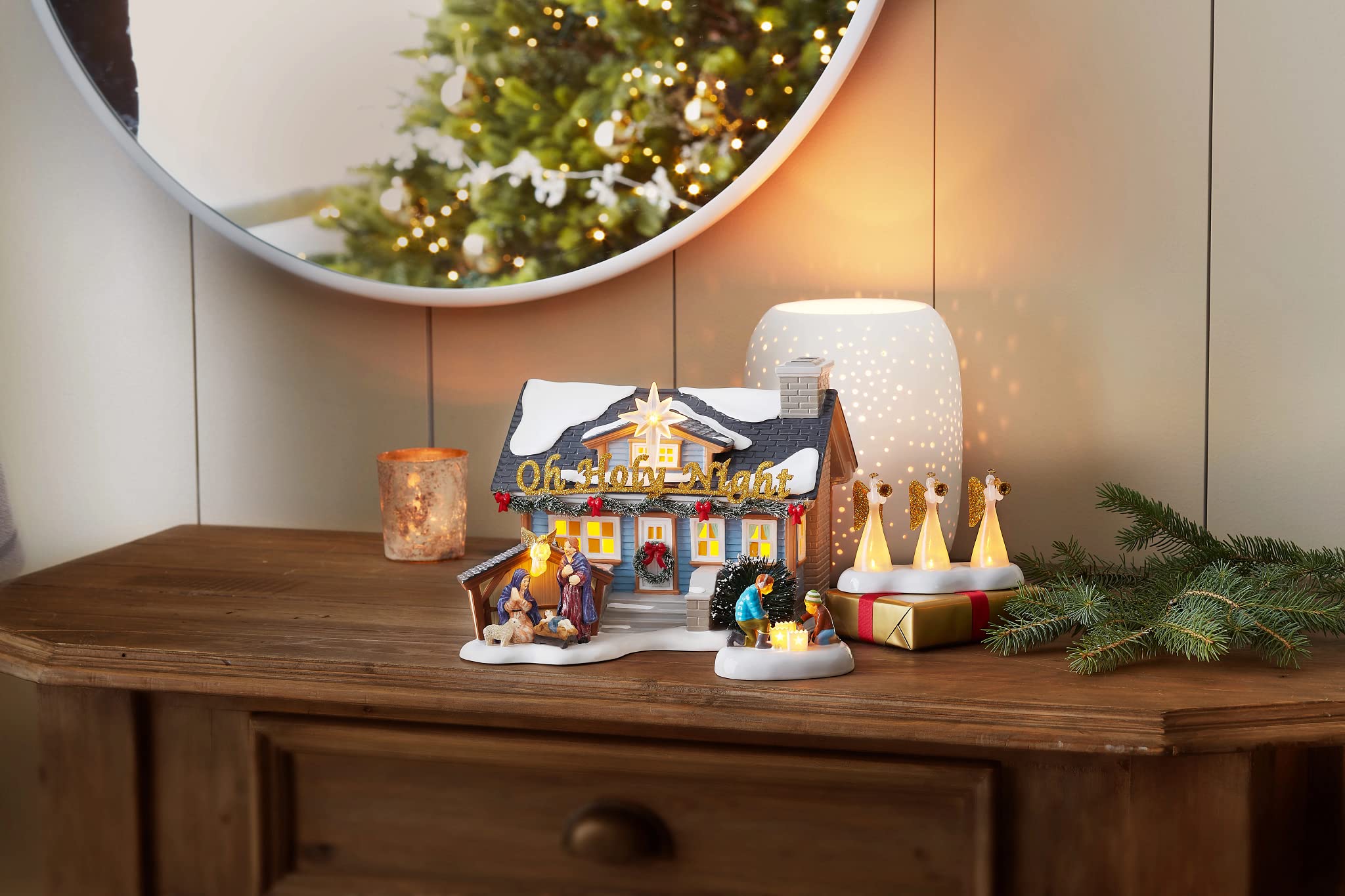 Amazon.com: Department 56 Snow Village Oh Holy Night House and