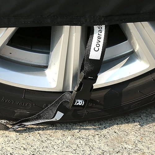 Miniatura 30 de Coverado Funda de automóvil impermeable para todo tipo de clima para automóviles, cubierta completa 210D para exteriores, protección contra rayos