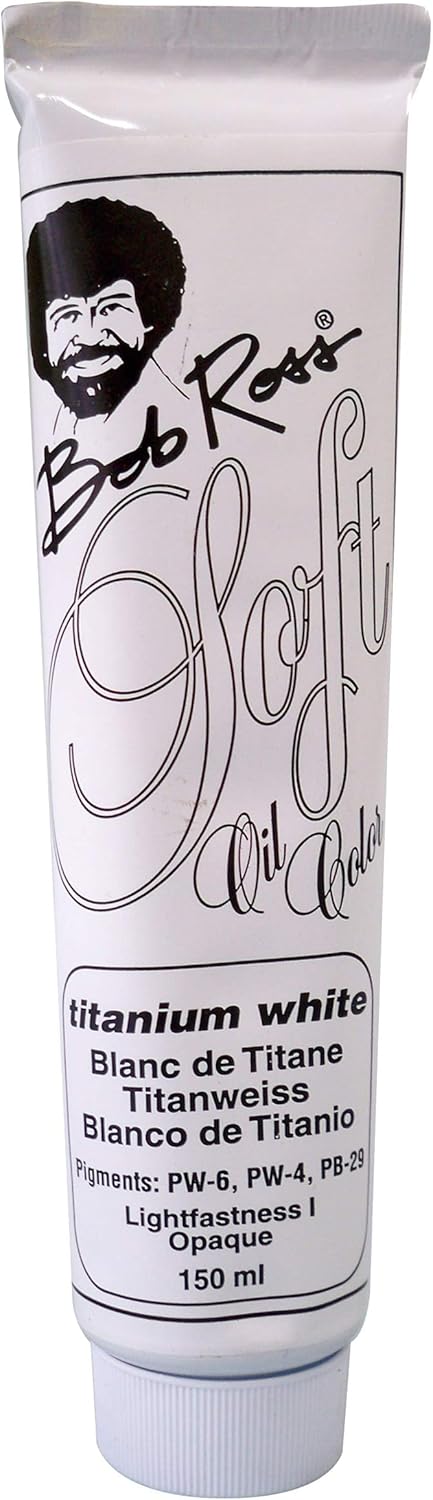 Bob Ross Soft Oil Color Paint 200ml-Titanium White