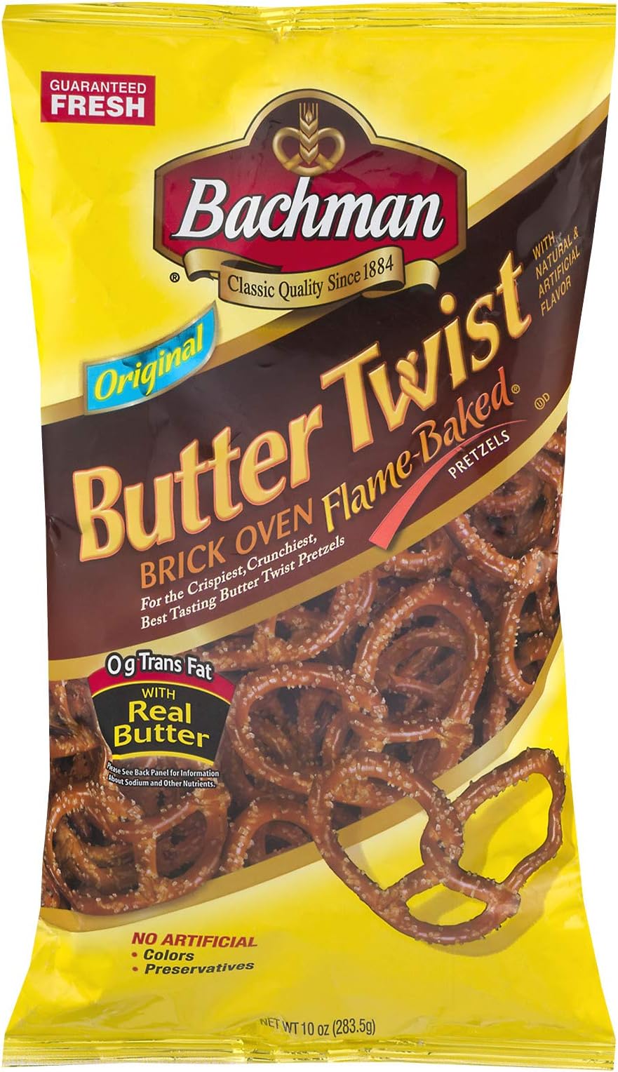 Bachman Butter Twist Pretzels 10 oz (4 Bags)