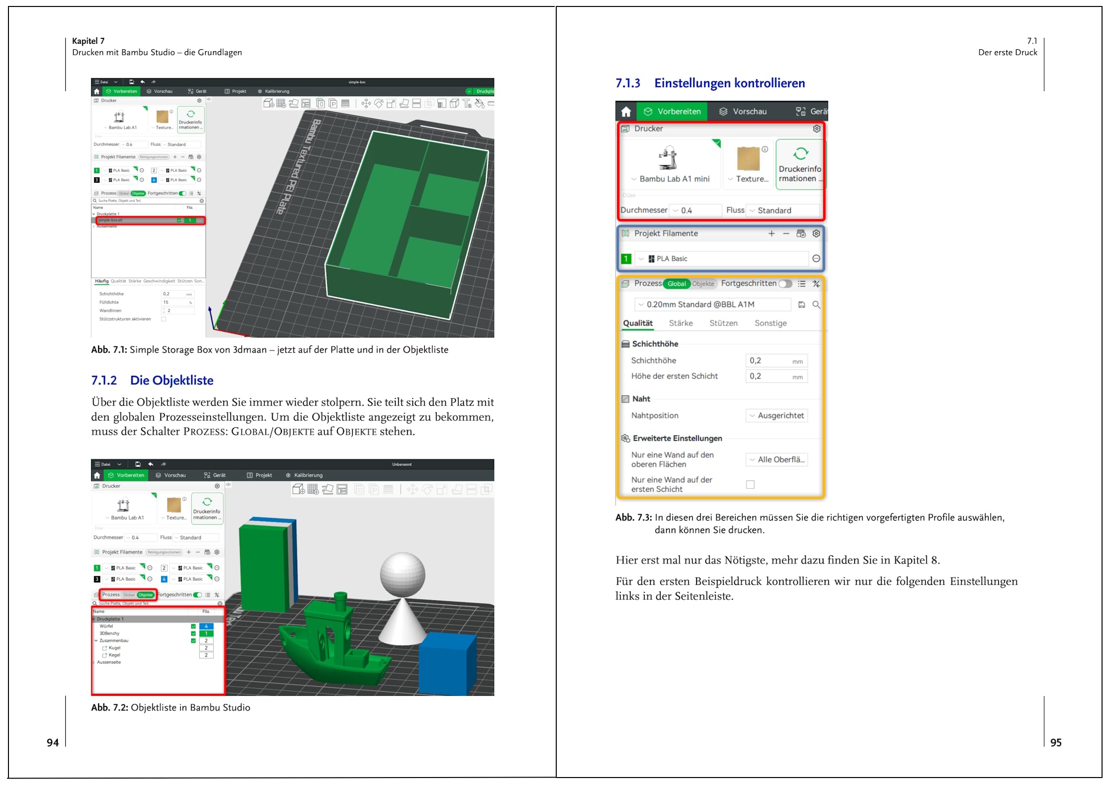 3D-Druck mit Bambu Lab: Das Praxisbuch für alle Modelle der Serien Bambu Lab A1, A1 mini, X1, P1, P2 und H2 (mitp Praxis)
