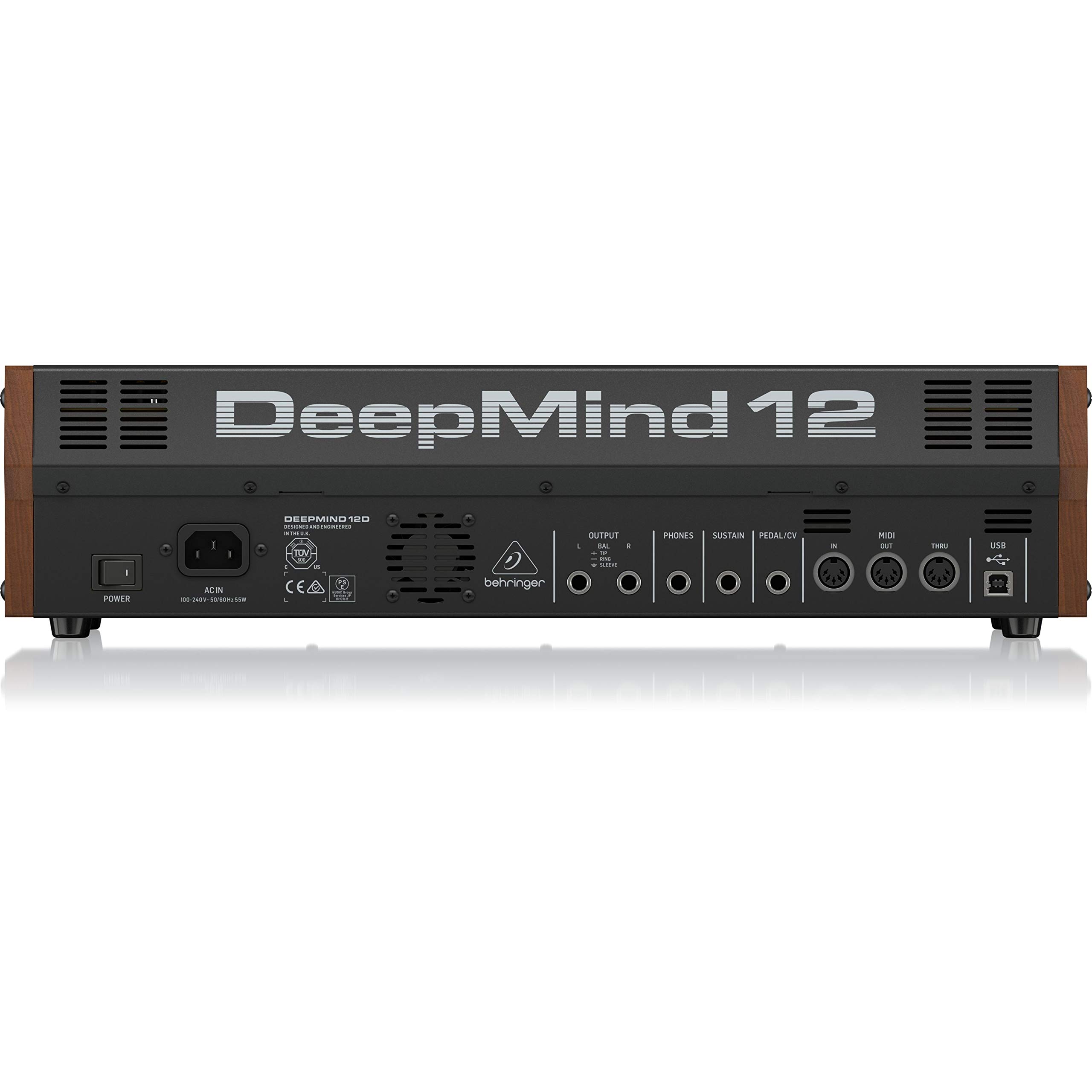 Behringer DEEPMIND 12D True Analog 12-Stimm Polyphoner Desktop Synthesizer mit 4 FX Engines, 2 OSCs, LFOs und 8-Kanal Modulationsmatrix
