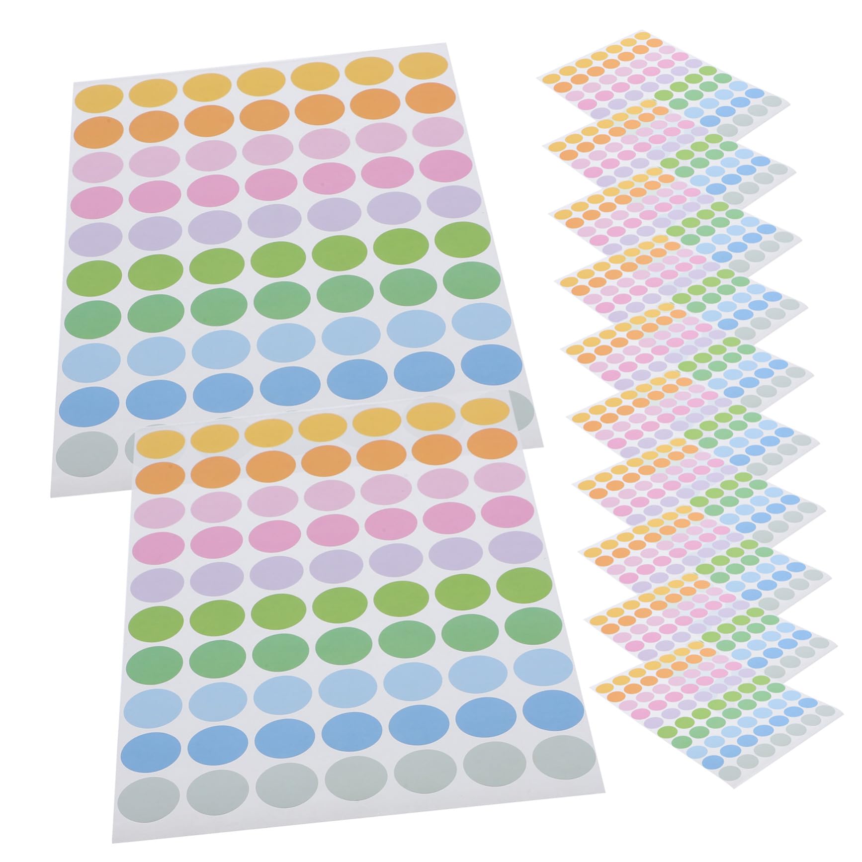 200 Feuilles Étiquettes Autocollantes Rondes Colorées Autocollants Pois Adhésifs pour Codage et Organisation Maison ou