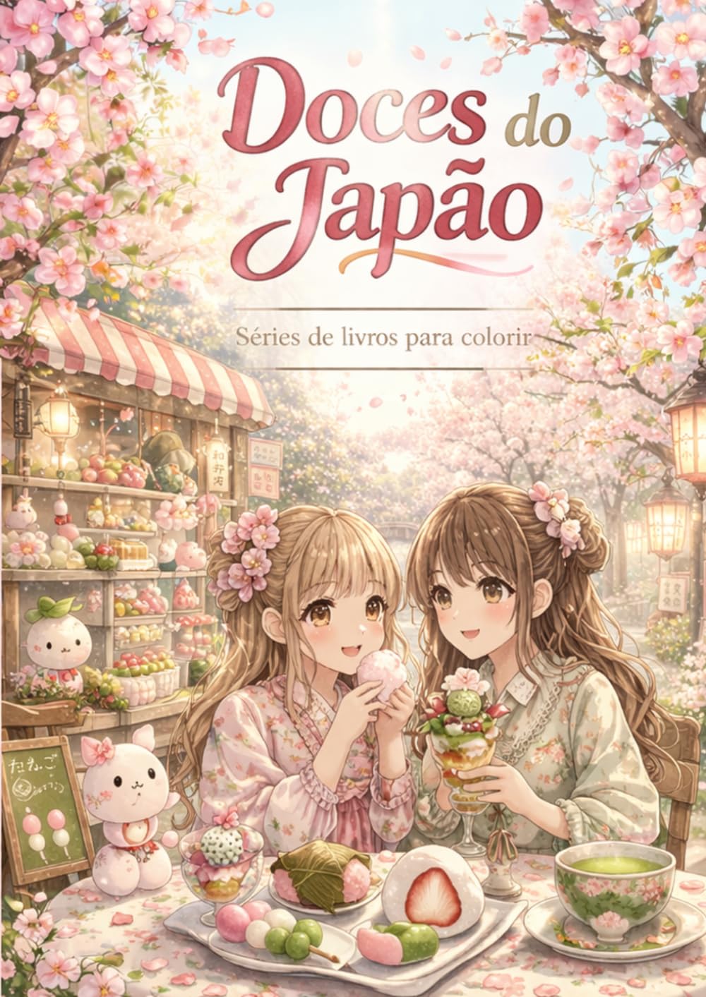 Doces do Japão - Vol.4 (Livros de colorir japonês para relaxar e aprender)