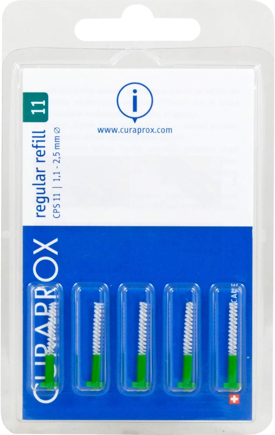 CURAPROX Interdentalbürsten CPS 11 regular 1,12,5 mm grün, 5 St