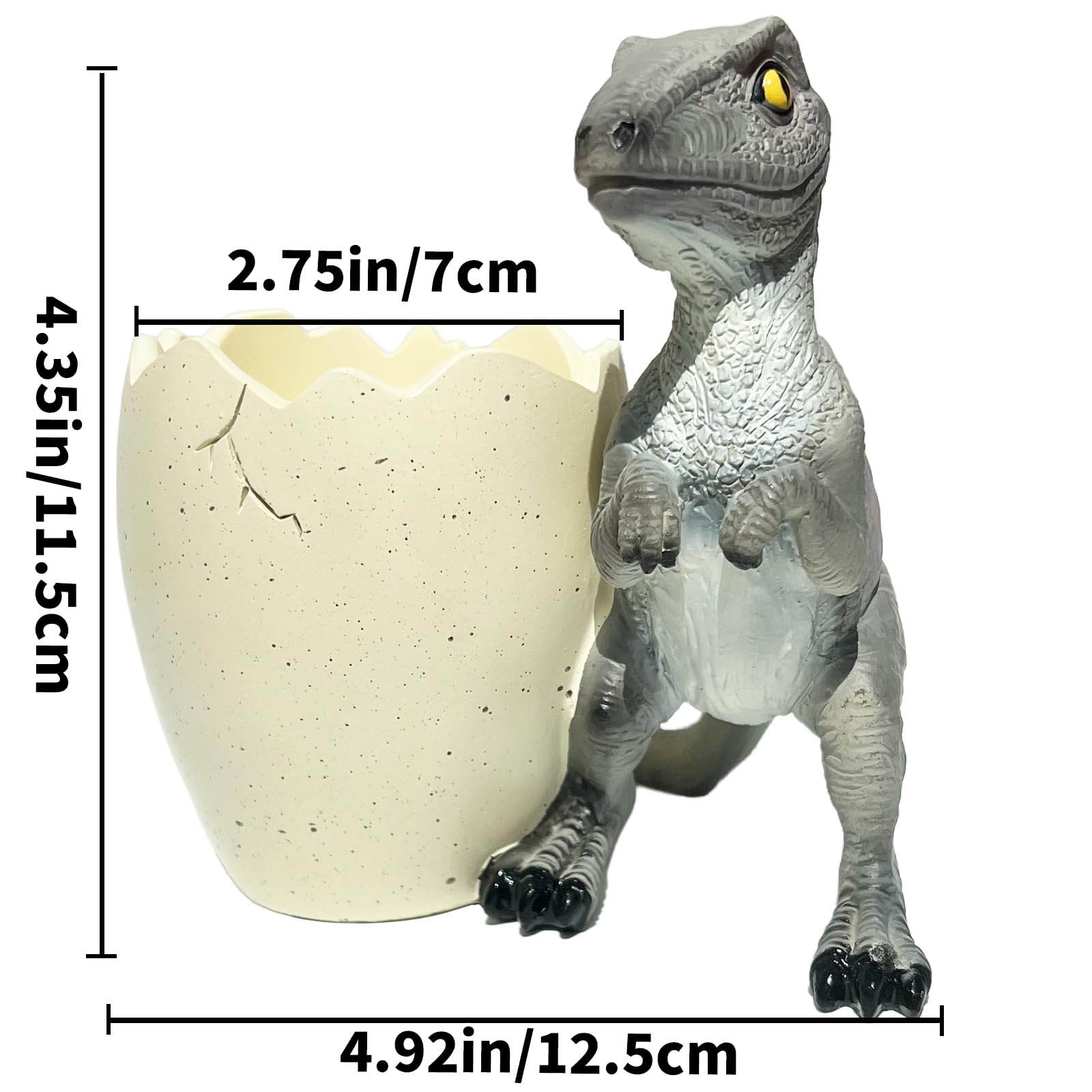 FlidRunest Dinosaur Toothbrush Holder, Resin Toothbrush and Toothpaste Holder Organizer for Kids, Easy to Clean, Funny Dinosaur Cup for Pen Pencil Toothbrush, Toothbrush Holders for Bathrooms