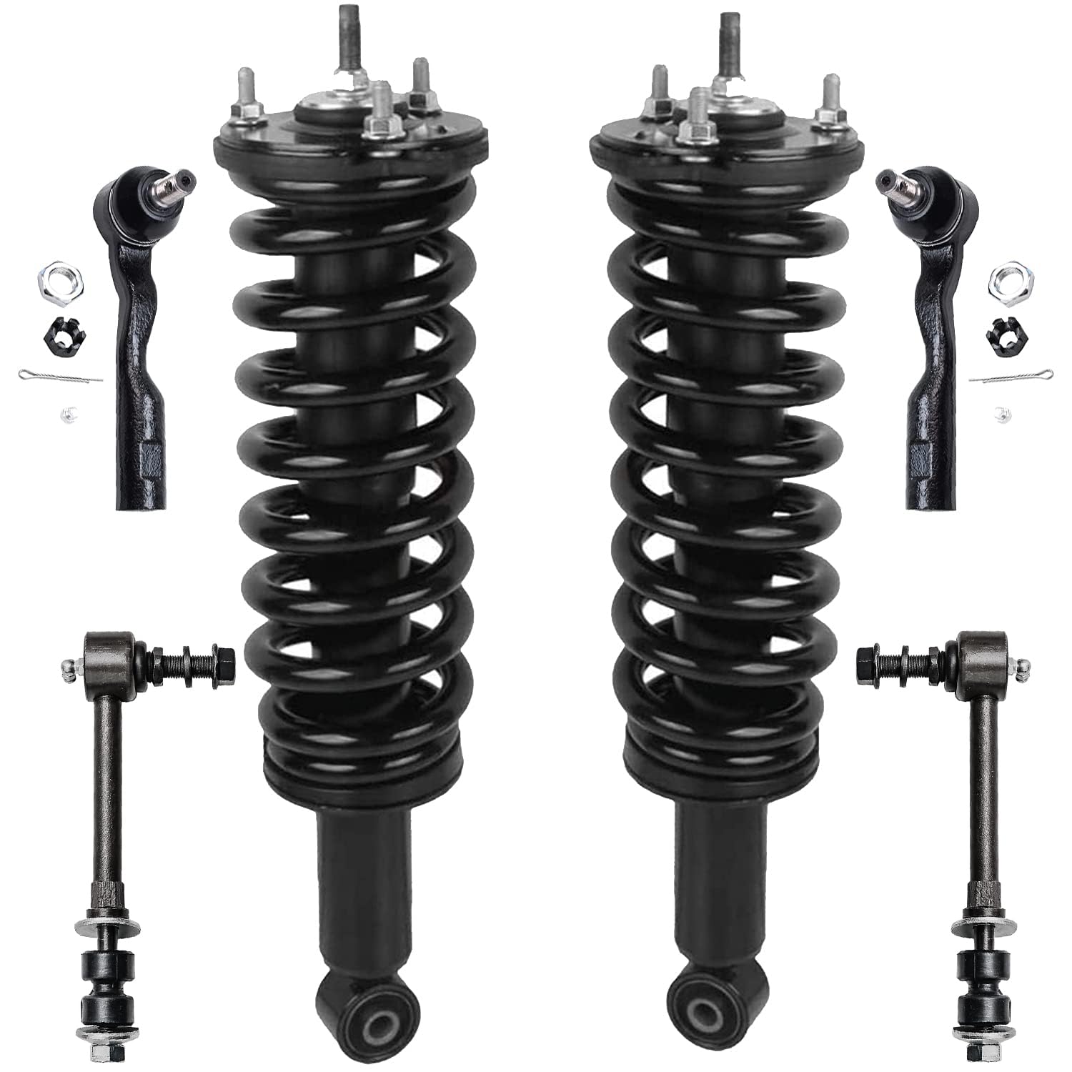 Detroit Axle - Front 6pc Suspension Kit for 2003-2006 Toyota Tundra