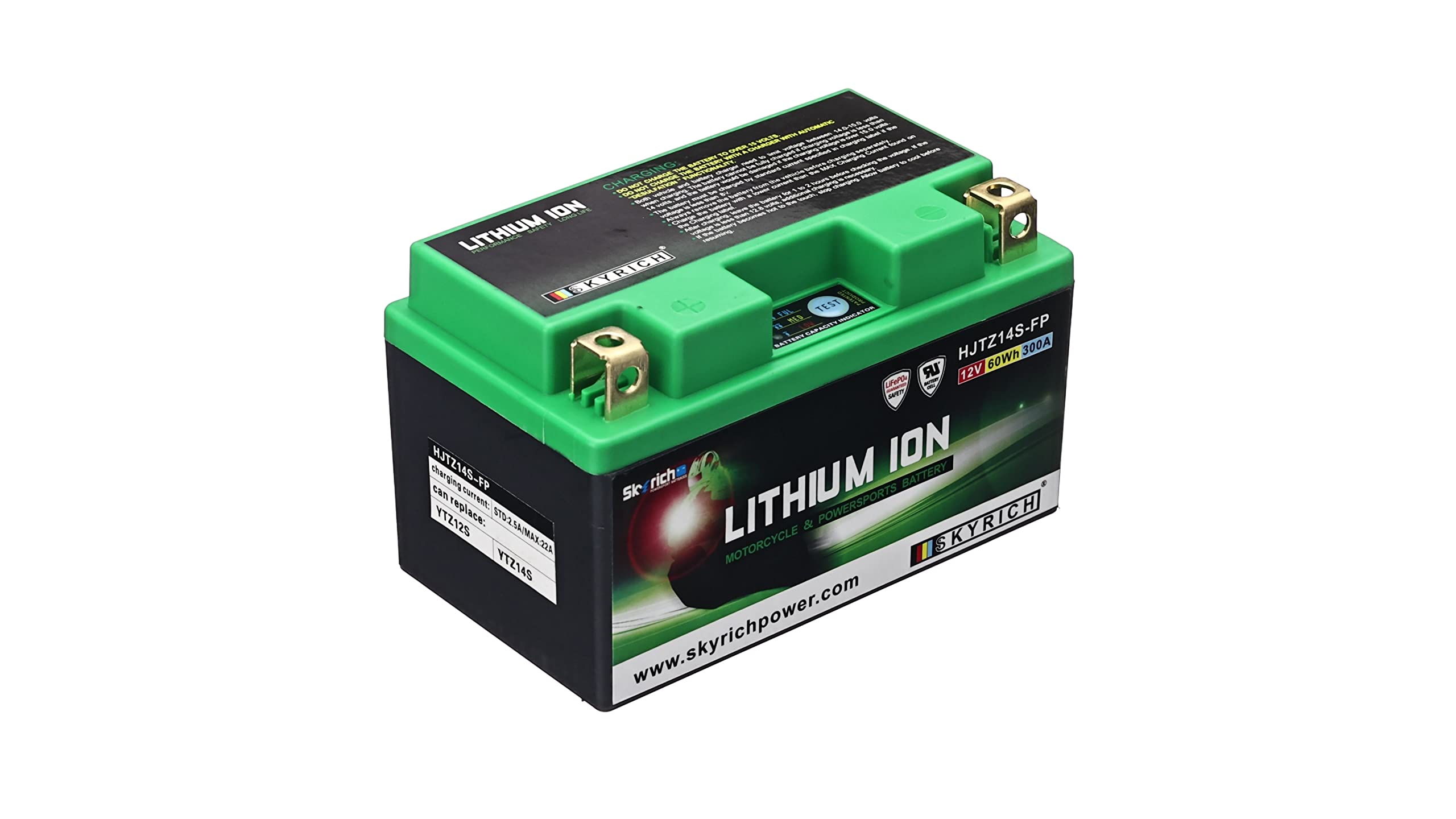Skyrich HJTZ14S-FP Batería de arranque, VTR SP2