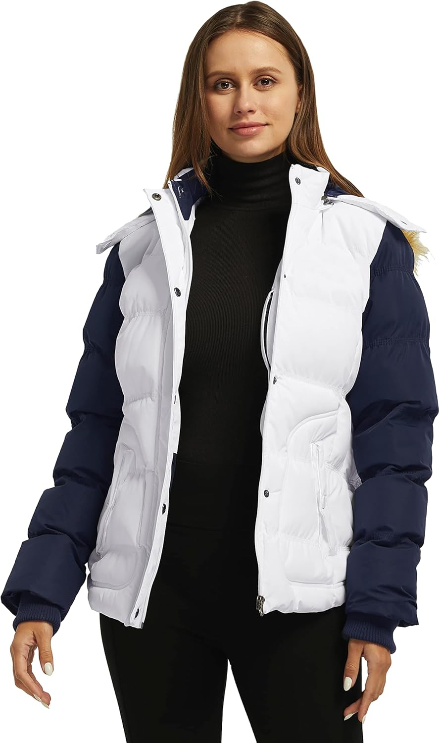 wantdo Women's Hooded Winter Coat Thicken Quilted Puffer Jacket Warm Parka - Image 2