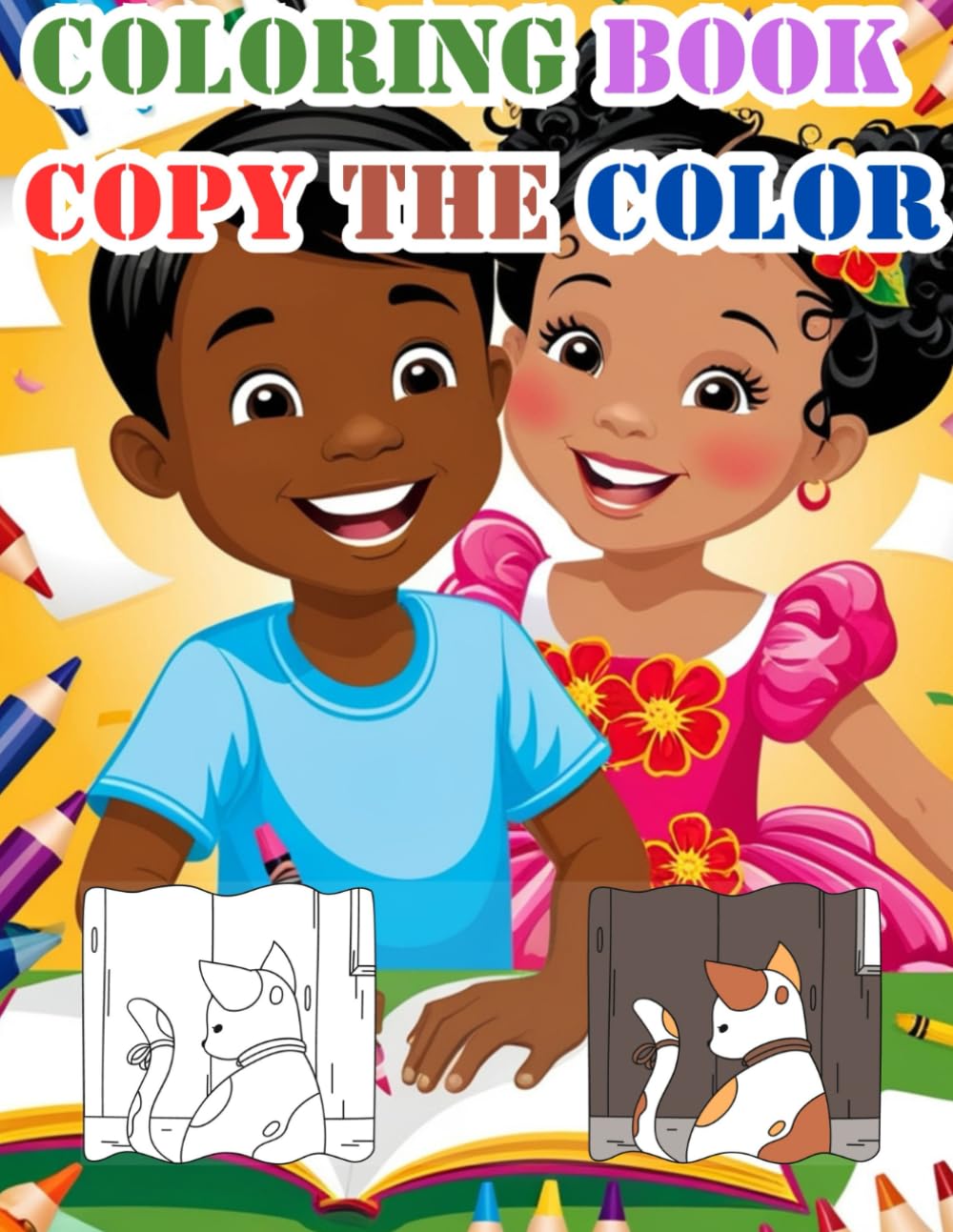 “Copy the color" Coloring Book for Kids