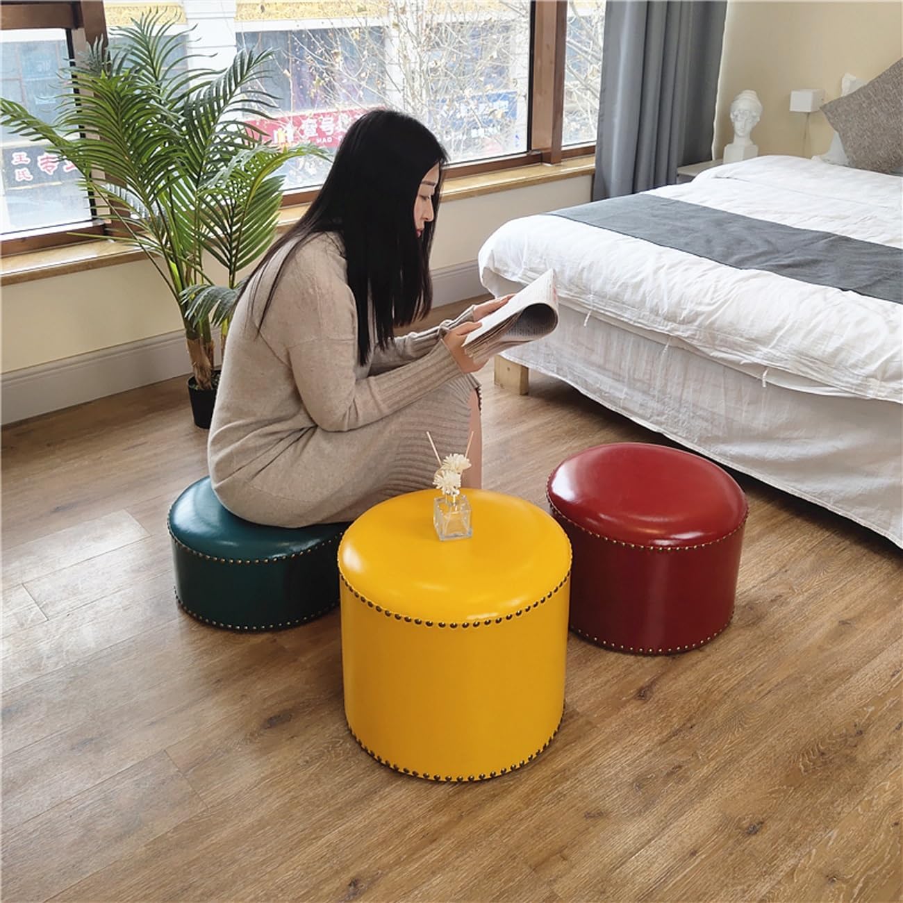 八角皿 4枚 龍 ドラゴン 竜 銘 菊 車輪 白磁器 古伊万里 明治 弥勒 の