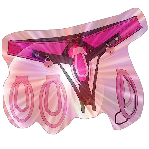 Male Auxiliary Panties Accessories with 2 Sizes Multifunctional Clips, Protection Cage Accessories for Men -UKHA55 (B:Pink, L) - L - B:pink