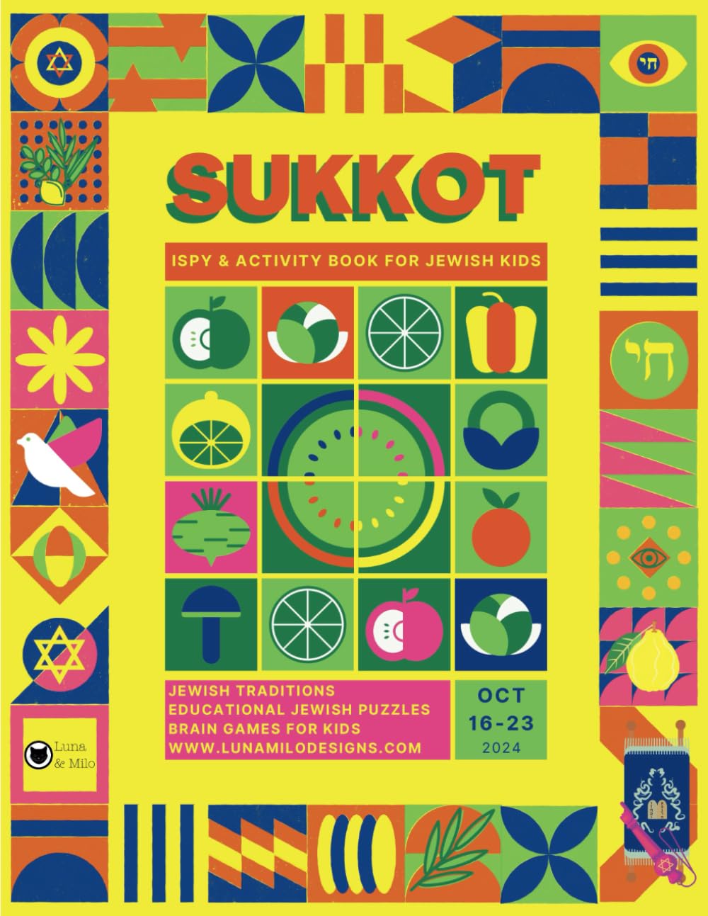 Sukkot iSpy & Activity Book: 85 Fun & Educational Activities for Jewish Kids