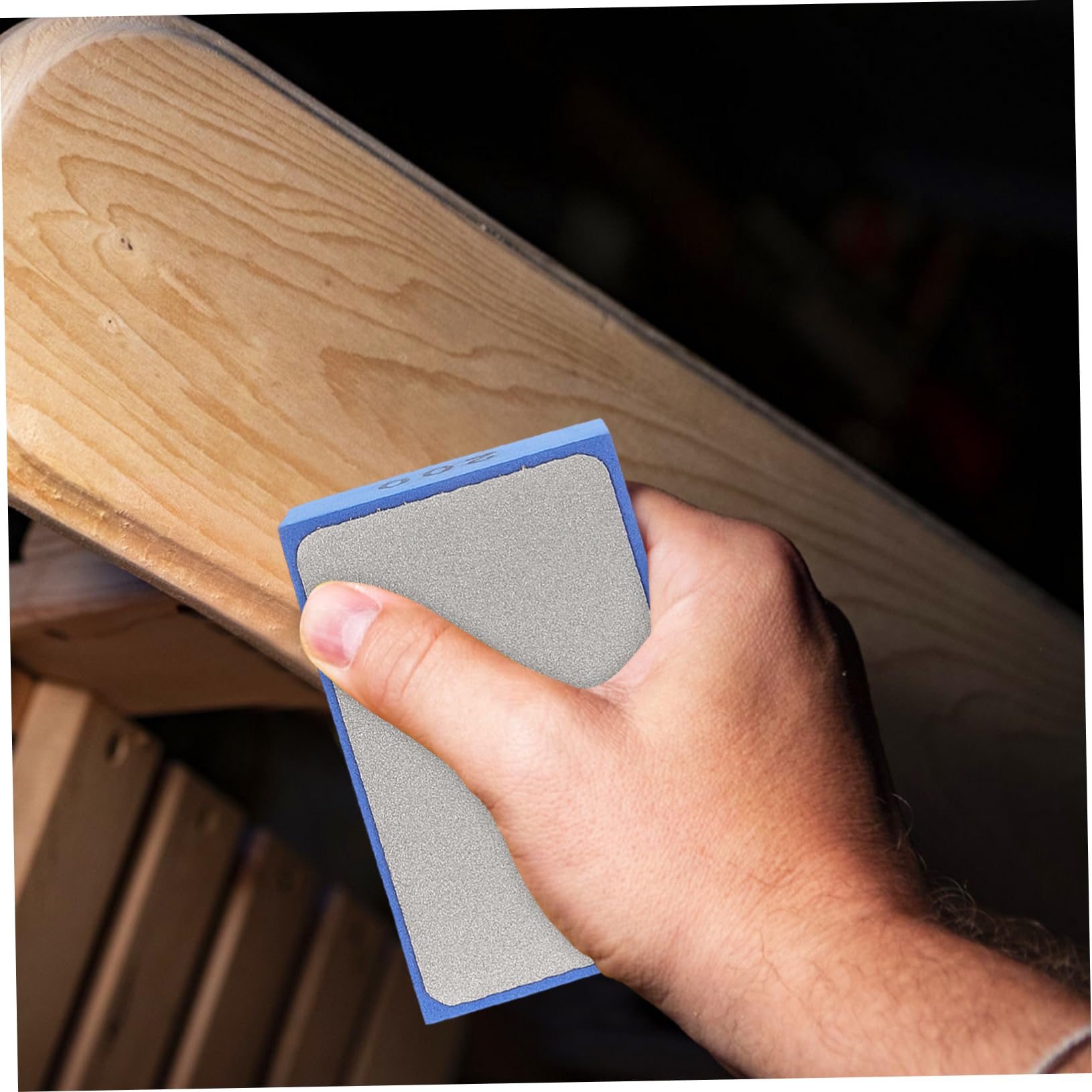 IWOWHERO Sanding Block for Grinder 4pcs Diamond Polishing Pads Marble Polishing Kit Glass Polishing Pad for Tile Handheld Diamond Sanding Pad