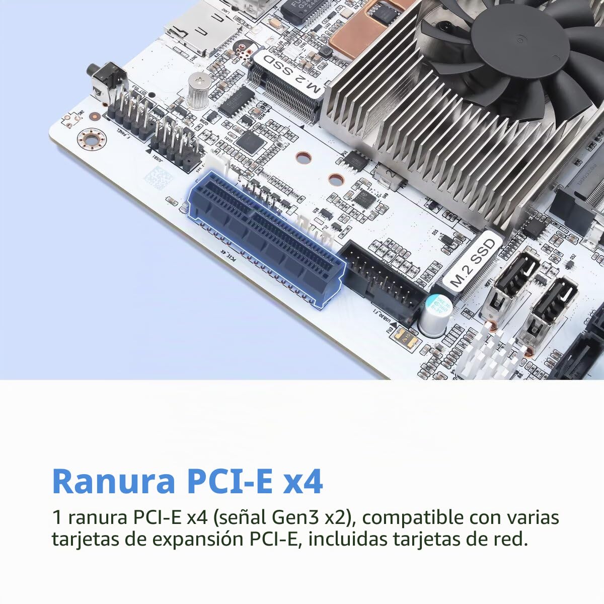 NAS Mainboard Low Power Core i5 8265U, 8×SATA3.0 Mini ITX Motherboard, Computer Board 2xNVMe(PCle3.0 x2), Barebone No Ram No SSD, 2 x 2.5GBE LAN, TF Card, Dual Display