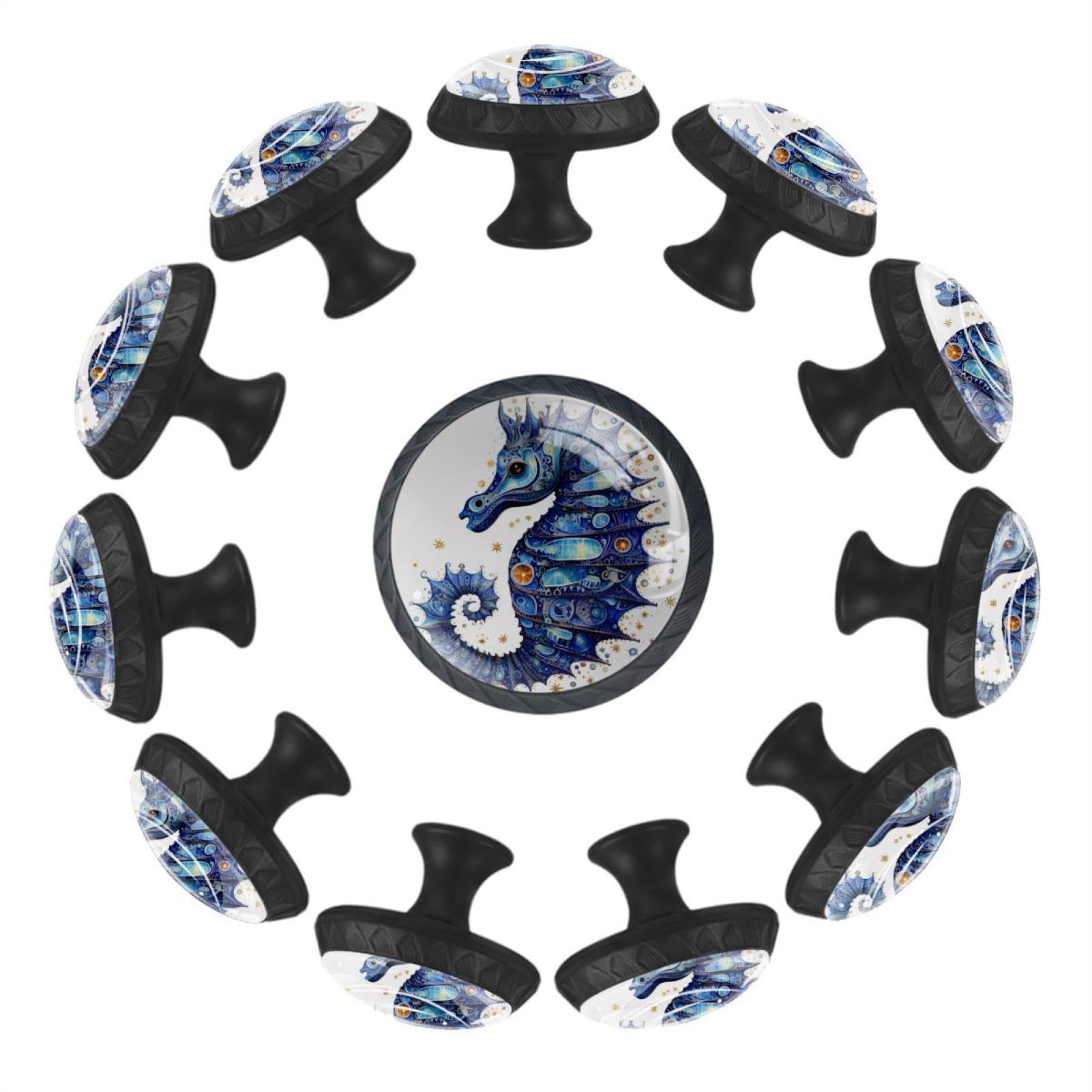 Bouton de meuble hippocampe bleu pour sublimer votre décoration de cuisine et chambre