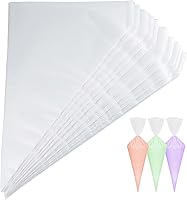 Vista 10 de Bolsas de tubería, bolsas de pastelería de 14 pulgadas, 100 piezas, bolsas de glaseado desechables para suministros de decoración