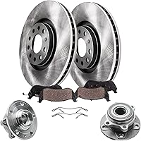 Vista 13 de Detroit Axle - Kit de freno delantero para Mercedes Benz ML320 1998-2003, 2003-2005 ML350, 1999 ML430 Rotores de freno y pastillas de freno