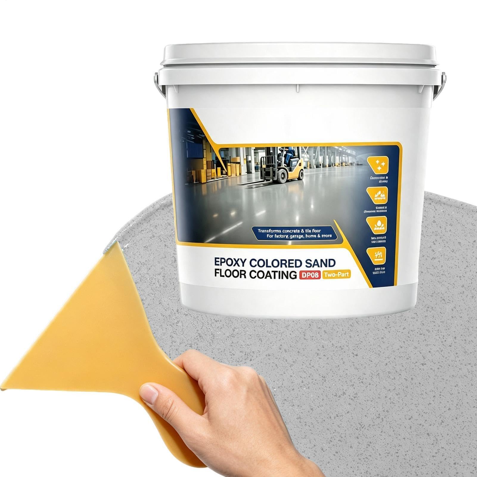 Pintura Epoxi Para Suelos Compuesto Impermeabilizante De Alto Brillo 1 Kg
