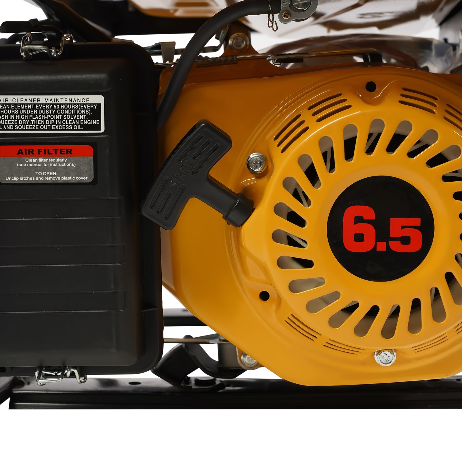 Generador de electricidad, 2000 W, generador de gasolina de 4 tiempos, motor de accionamiento de 6,5 CV, depósito de 15 l, generador de corriente de emergencia para camping, construcción, casa de