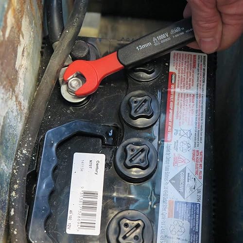 Miniatura 5 de Rhino Juego de llaves aisladas de extremo abierto 1000V 18 piezas Kit de llaves métricas de 0.276 in - 0.945 in