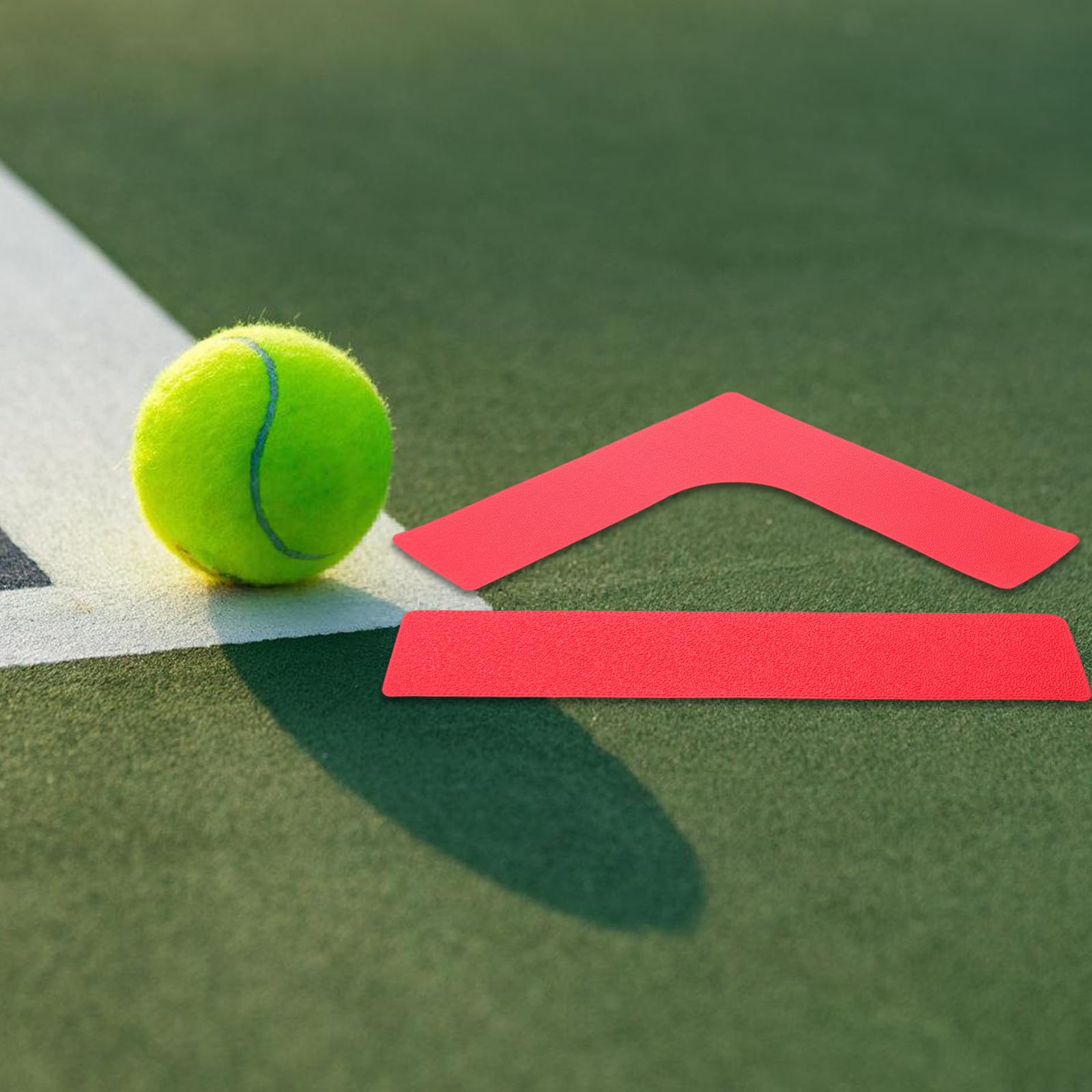 Mikinona 1 zestaw znaczników kortu do pickleballa - oficjalny zestaw linii - stwórz własny kort do podjazdu, ogrodu, parku i trawnika - idealny do tenisa, pickleballa, żółty