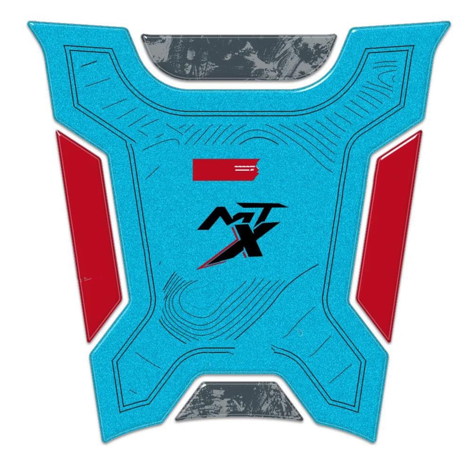 Motorcycle Tank Pad Protection Sticker Decorative Decal for CF Moto 800 MT-X 2025-2026 Streetfighter(Color8)
