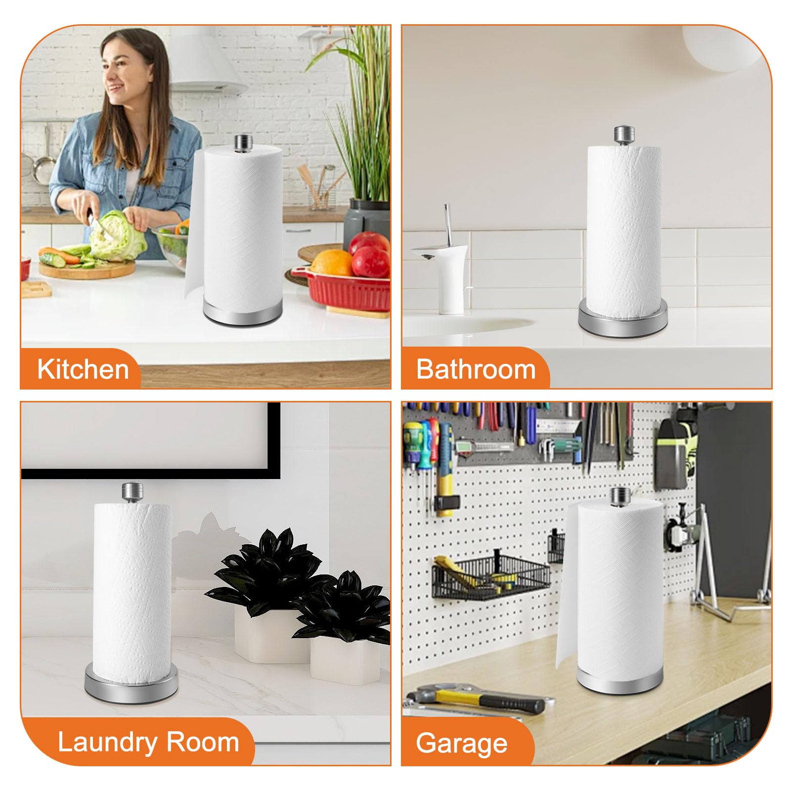 Joseph Joseph Paper Towel Holder Stainless Steel Paper Towel