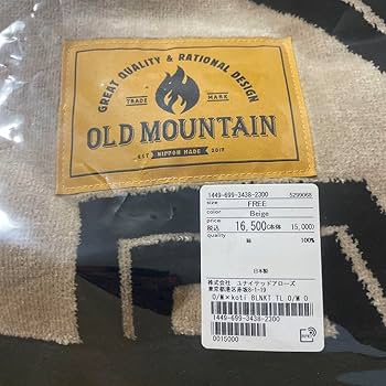 OLD MOUNTAIN kakemono 夏　ベージュ×ブラック OLD MOUNTAIN kakemono 夏 ベージュ×ブラック kakemono.夏 | old
