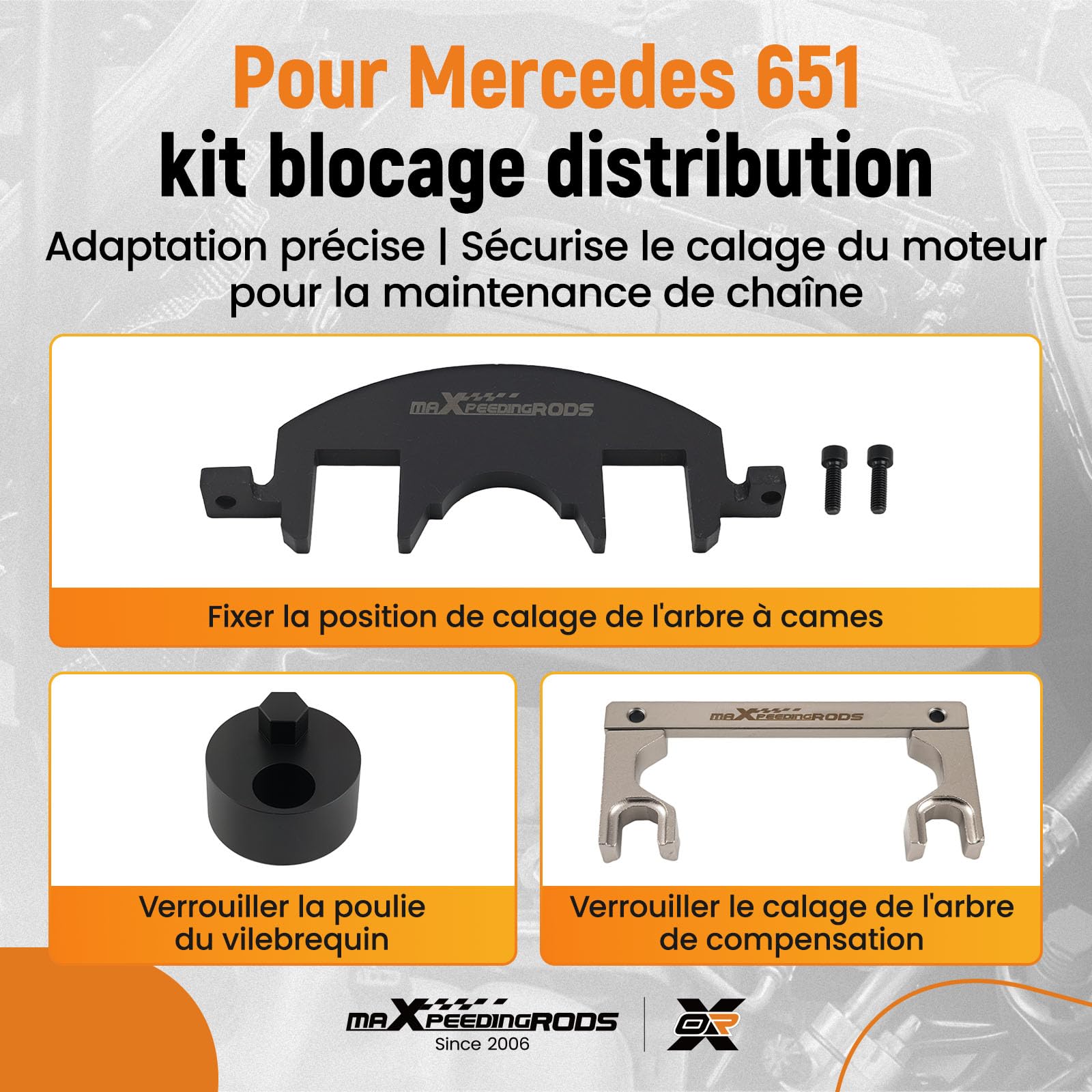 maXpeedingrods Kit d'outils de réglage du moteur pour Mercedes Benz M651