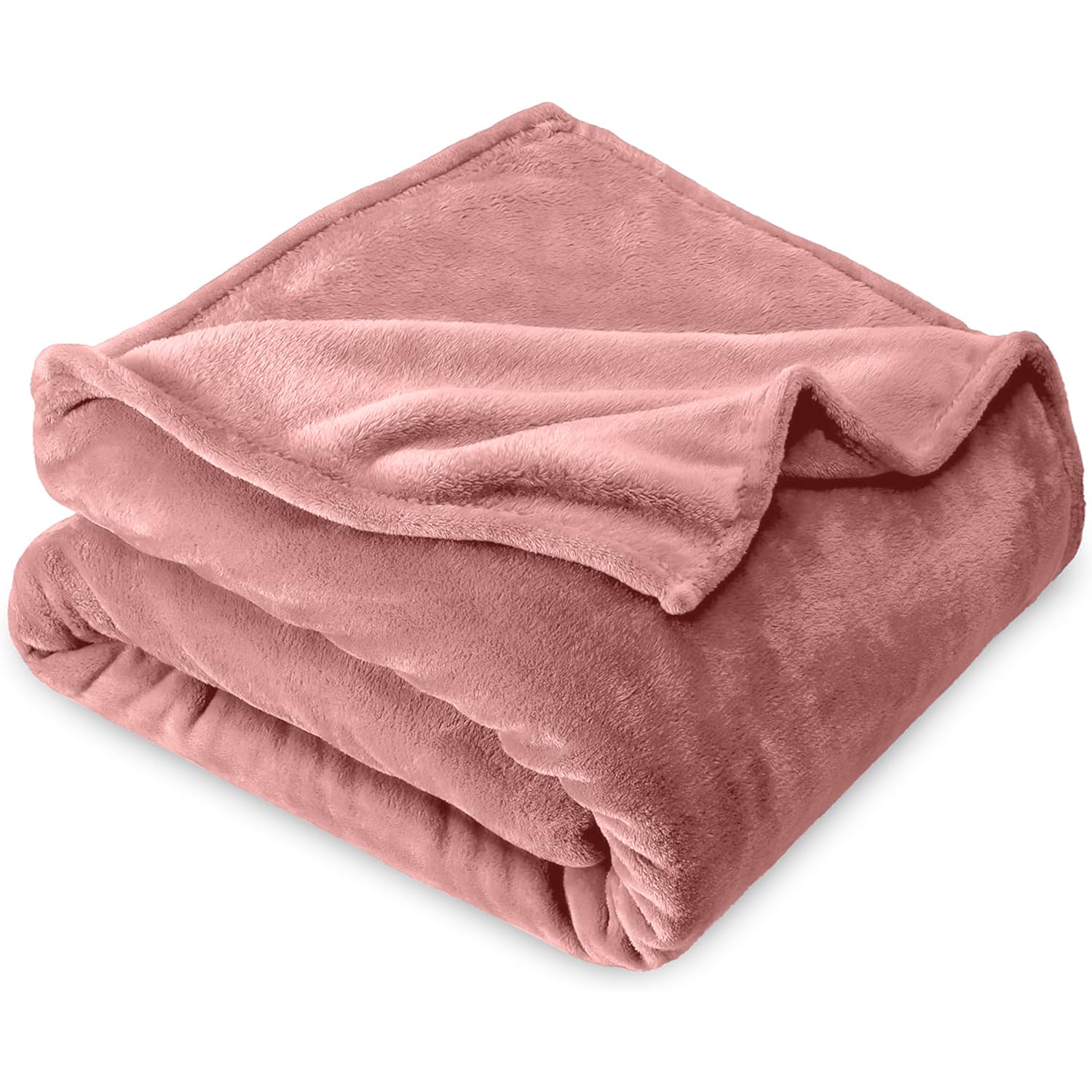 Aspire Homeware Fleece Blanket Sofa Throw, 400 GSM Versatile Thick Fluffy Blankets - Soft & Warm Snuggle Throw For Bed and Couch, Pink, Twin/Double Size (150 x 200 CM)