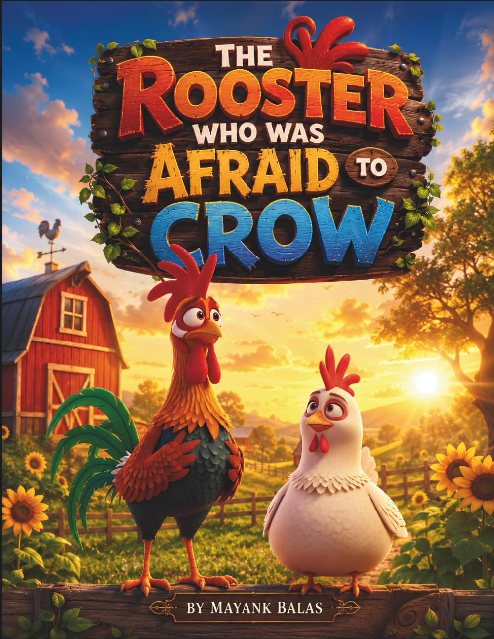 The Rooster Who Was Afraid to Crow: A Funny and Heartwarming Children's Picture Book About Courage, Confidence, Friendship, and Finding Your Voice For Kids Ages 4-8