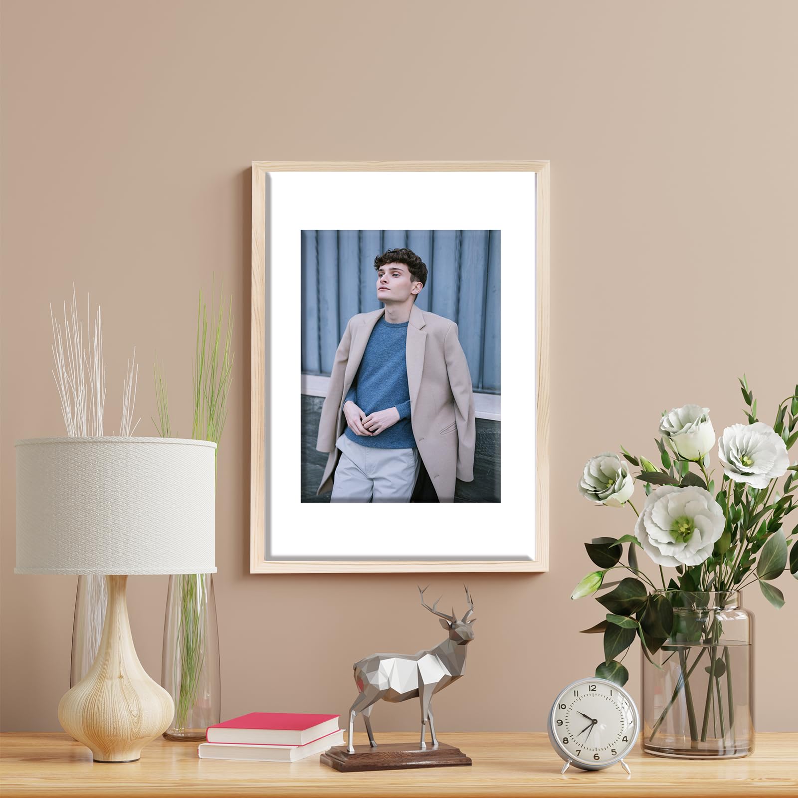 Kollyseek Bilderrahmen 40x60 Cm - MDF Holzrahmen Mit Acrylglas