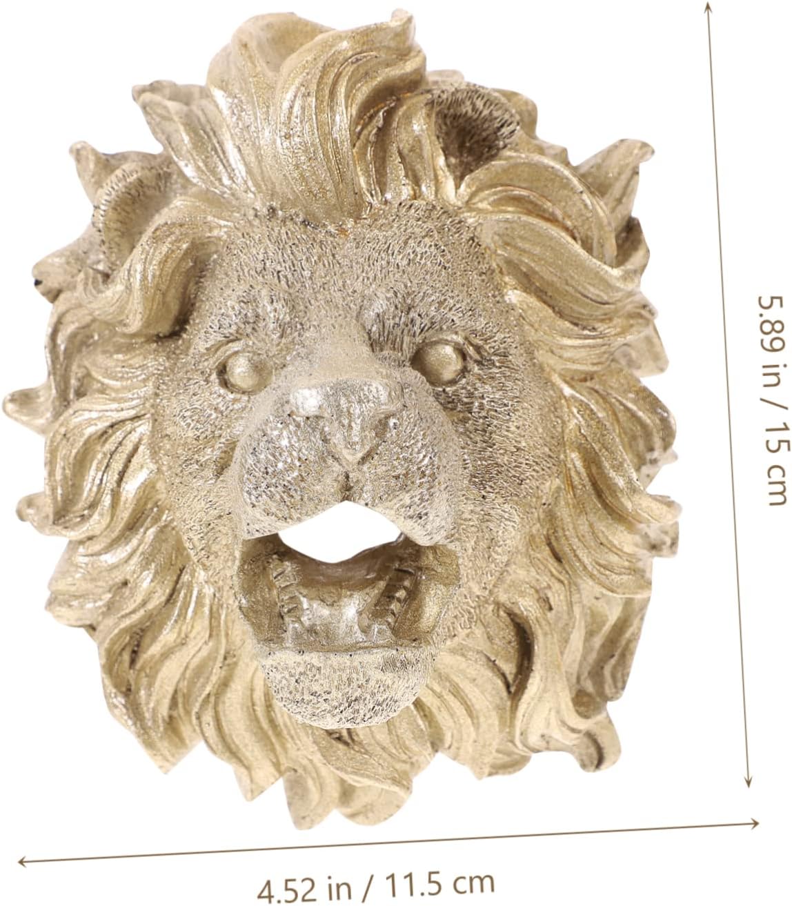 Outdoor Lion Head Fountain Nozzle Durable Garden Ornament for Easy Installation Wall Hanging Decor for Courtyards and Landscape Features