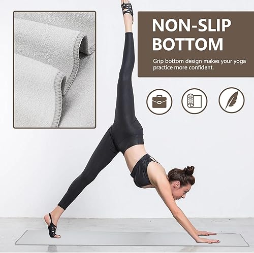 Miniatura 6 de Toalla de yoga (gris, 24"X72")