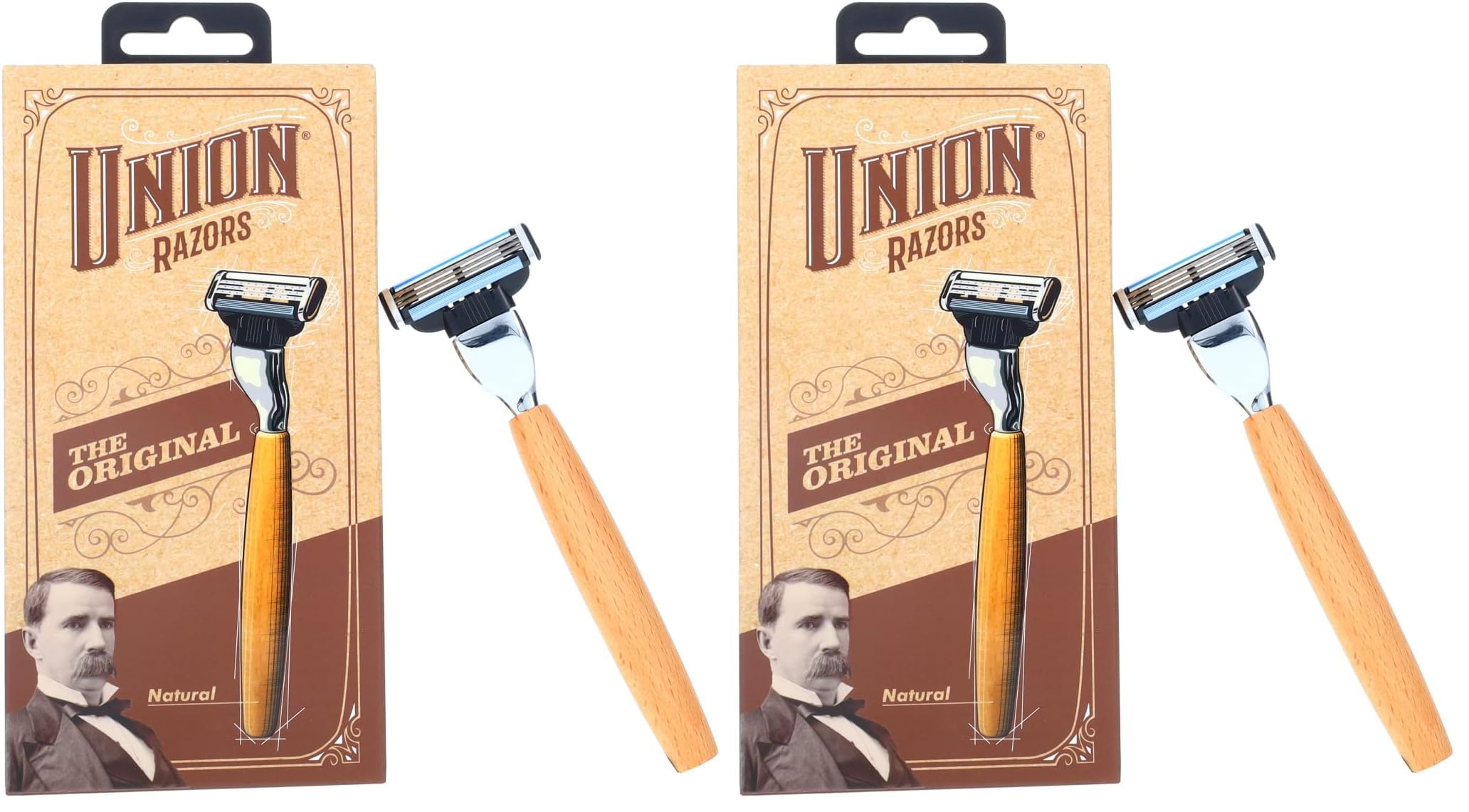 Union Razors RZ1 Wooden Razor Pack of 2