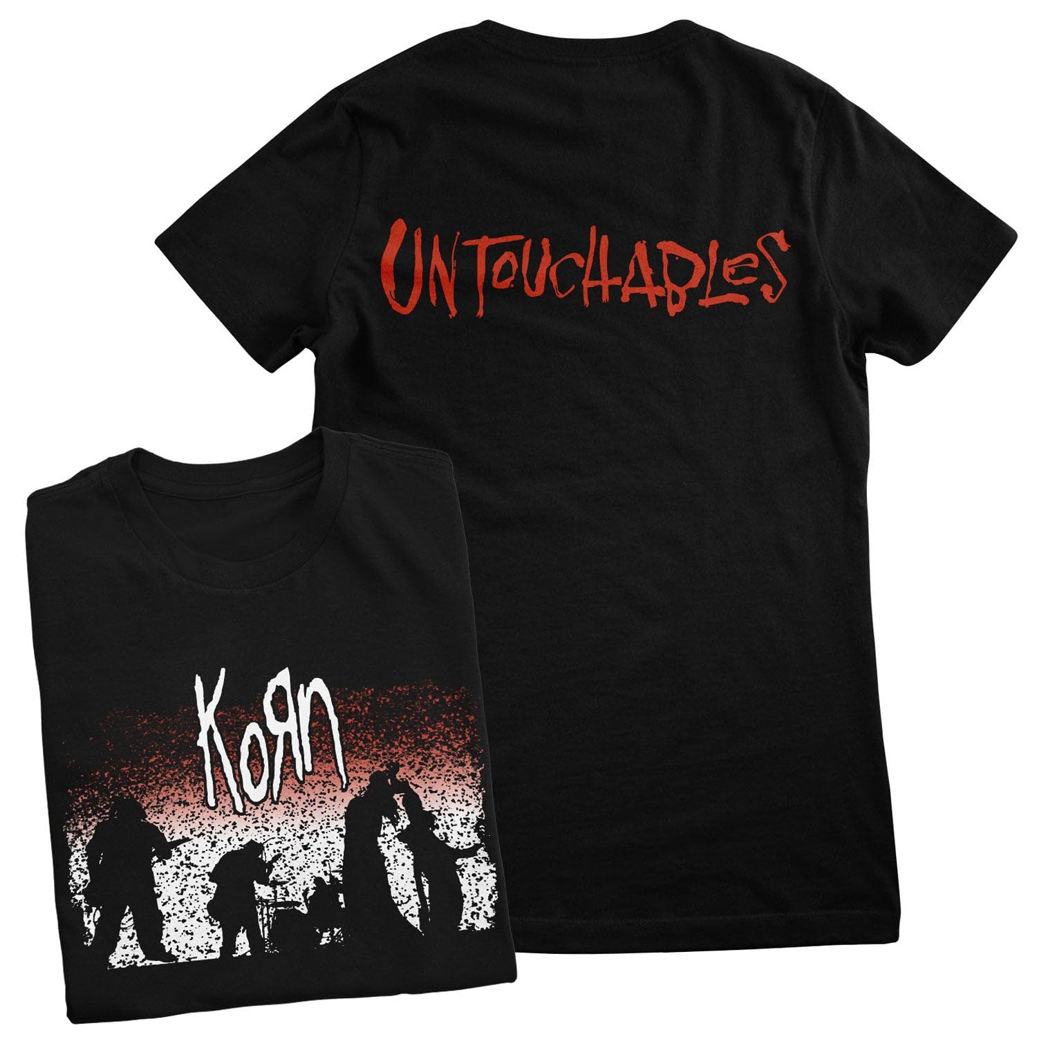 Korn Women's Black Officially Licensed Untouchables T-Shirt (Black), Medium